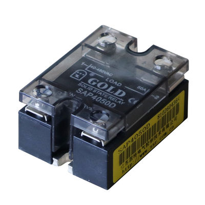 ISO9001 2000 Fase Tunggal ssr50A Ac Dc Solid State Relay